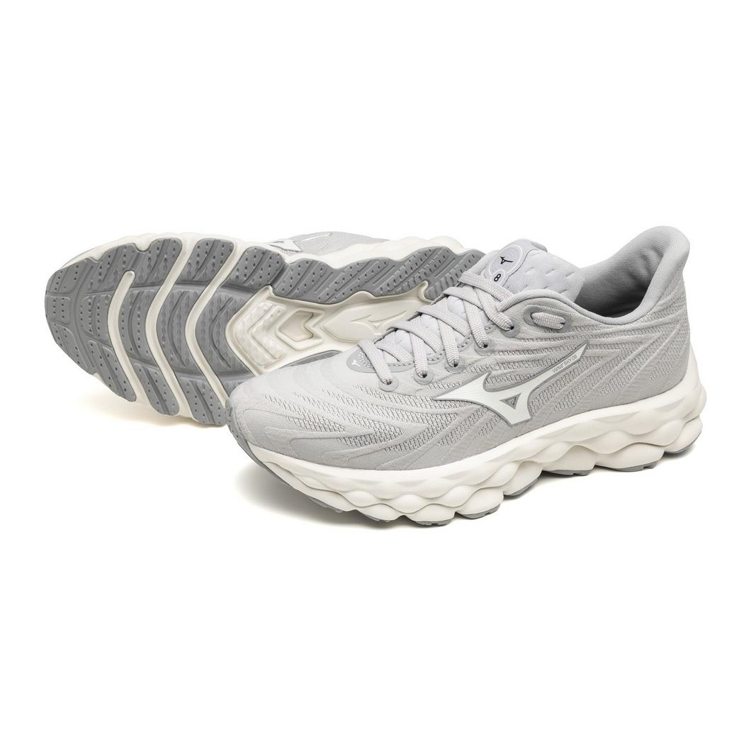 Mizuno Women's WAVE SKY 8 HARBOR MIST-SNOW WHITE
