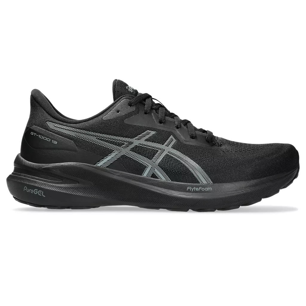 Asics Men's GT-1000 13 Extra Wide BLACK/STEEL GREY