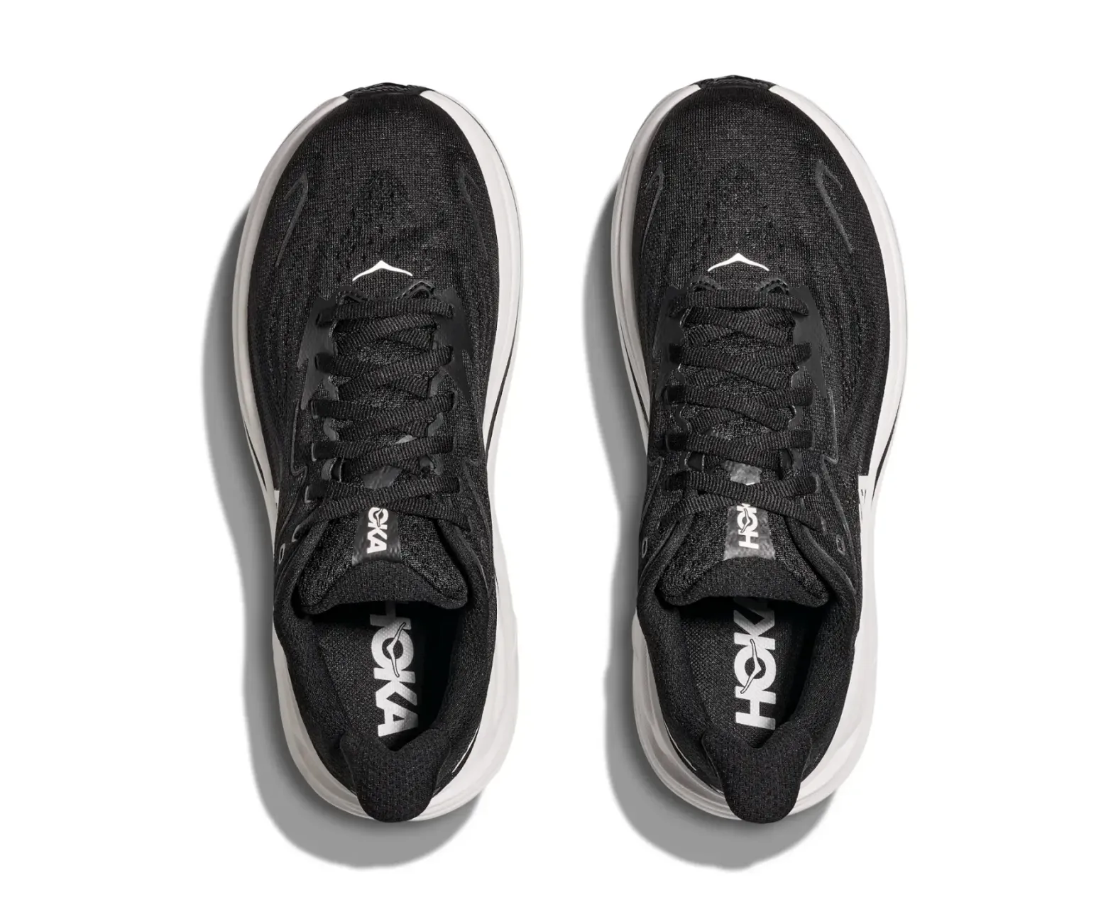 HOKA CLIFTON 10 ブラック ワイド 23.5 HOKA Women's Clifton 10 X-Wide Black/Black Running Shoes