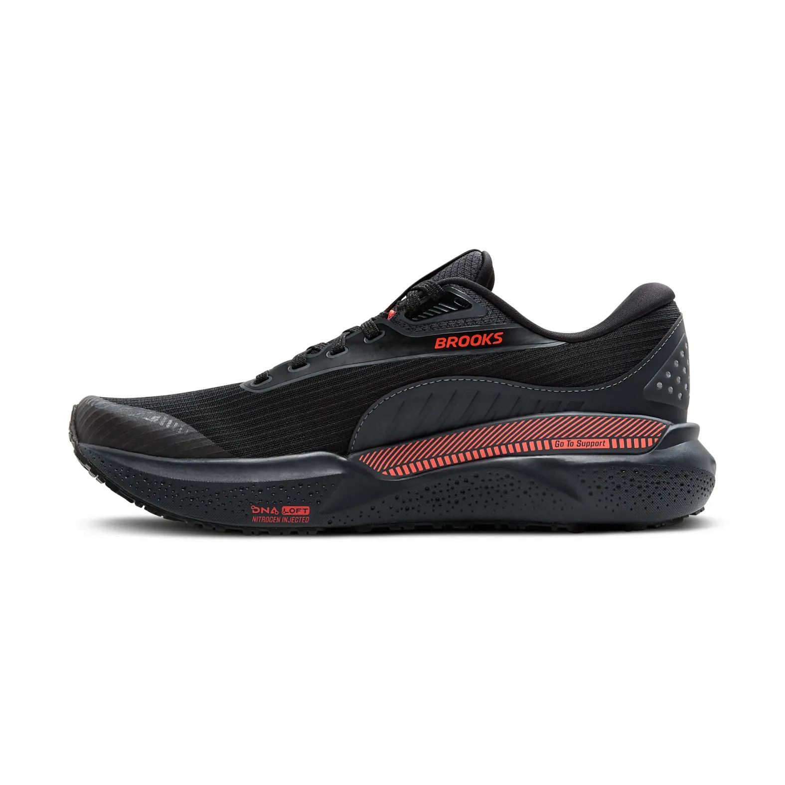 Size 11.5 - Brooks Adrenaline Gts 24 RARE COLOR Black/Burnt Sienna Women main image 3