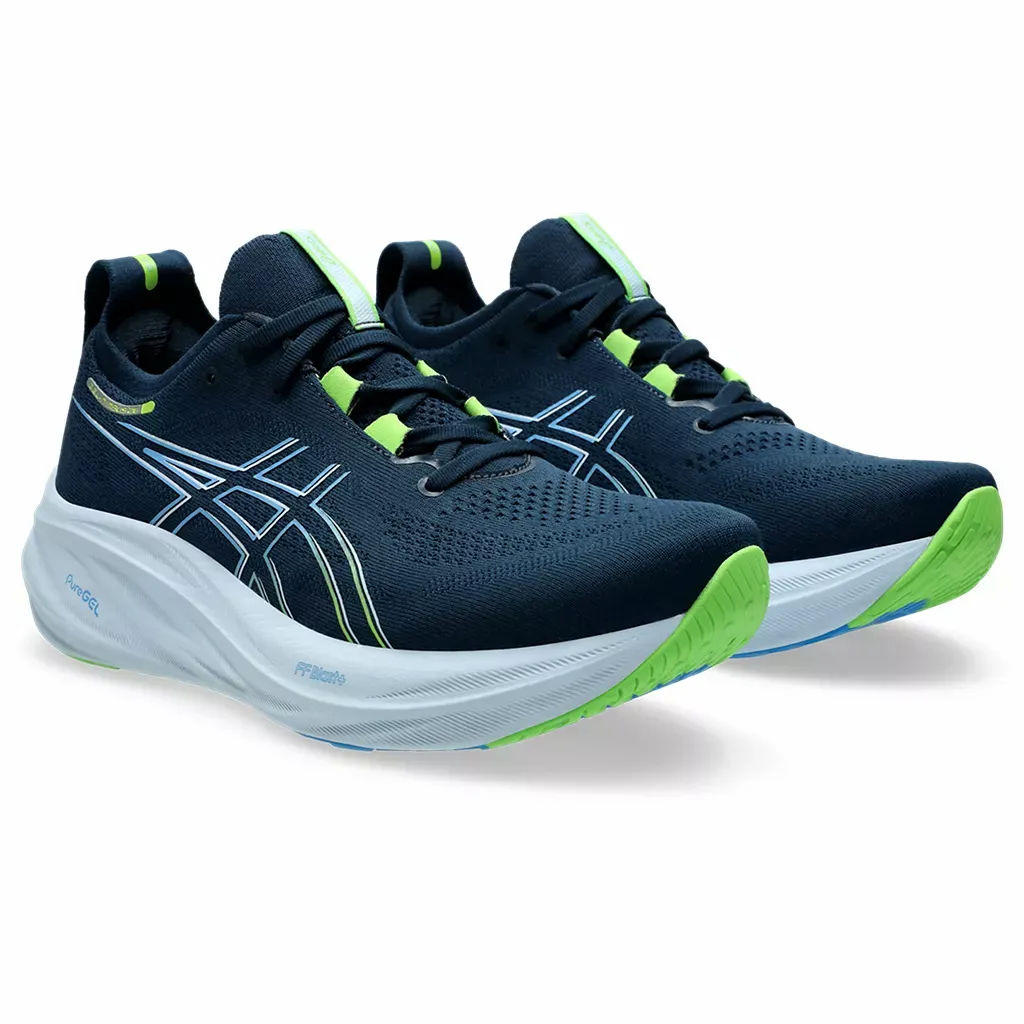Asics Men's GEL-NIMBUS 26 FRENCH BLUE/ELECTRIC LIME
