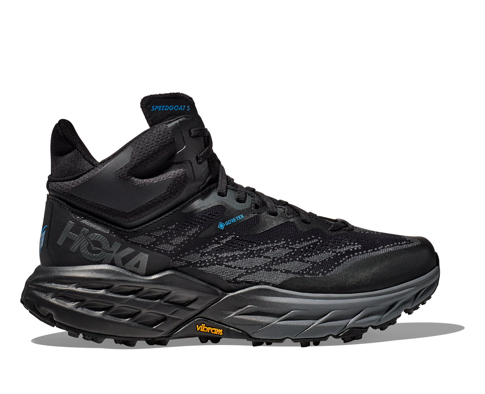 Hoka MEN'S SPEEDGOAT 5 MID GTX BLACK / BLACK