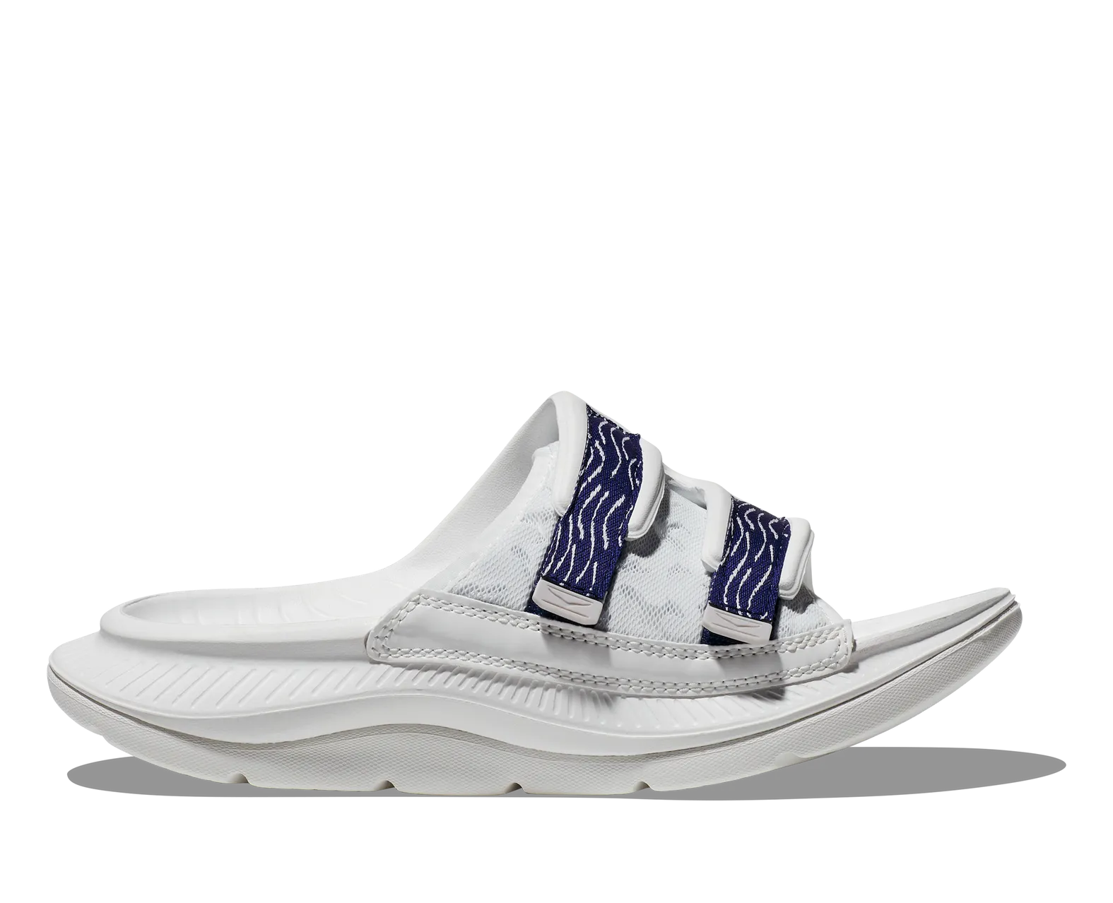 Hoka U ORA LUXE WHITE / BELLWETHER BLUE