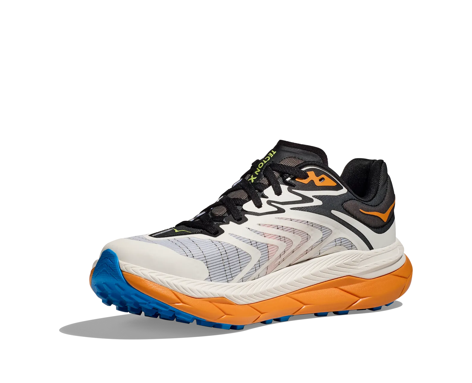 Hoka Men's TECTON X 2 WHITE / SOLAR FLARE